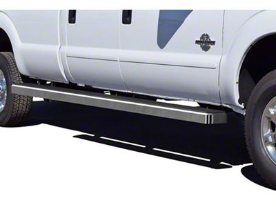 5-Inch iStep Wheel-to-Wheel Running Boards; Hairline Silver (11-16 F-350 Super Duty SuperCrew w/ 6-3/4-Foot Bed)