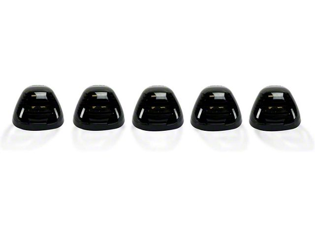 5-Piece White LED Roof Cab Lights; Smoked Lens (11-16 F-350 Super Duty)