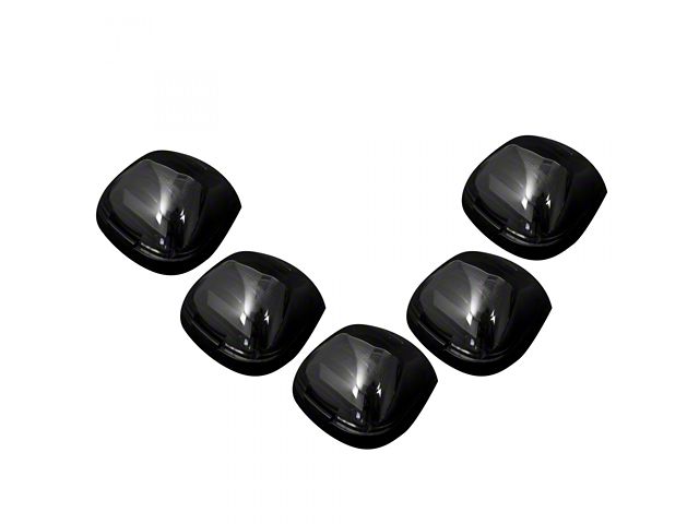 5-Piece White OLED Roof Cab Lights; Smoked Lens (11-16 F-350 Super Duty)