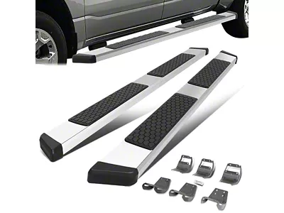 5.50-Inch Honeycomb Step Running Boards; Stainless Steel (17-25 F-350 Super Duty SuperCrew)