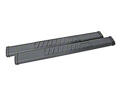 6-Inch BlackTread Side Step Bars without Mounting Brackets; Textured Black (11-23 F-350 Super Duty Regular Cab)