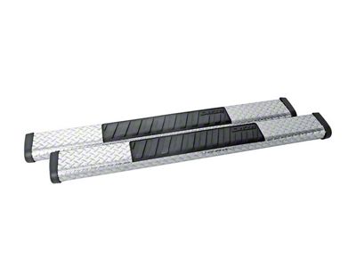 6-Inch Brite-Tread Side Step Bars without Mounting Brackets; Silver (11-24 F-350 Super Duty Regular Cab)
