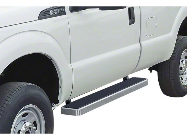 6-Inch iStep Running Boards; Hairline Silver (11-16 F-350 Super Duty Regular Cab)