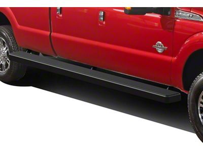 6-Inch iStep Wheel-to-Wheel Running Boards; Black (11-16 F-350 Super Duty SuperCrew w/ 6-3/4-Foot Bed)