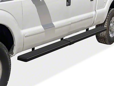 6-Inch iStep Wheel-to-Wheel Running Boards; Black (99-16 F-350 Super Duty SuperCrew w/ 6-3/4-Foot Bed)
