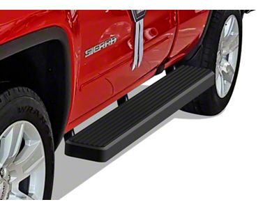 6-Inch iStep Wheel-to-Wheel Running Boards; Black (99-16 F-350 Super Duty SuperCab w/ 6-3/4-Foot Bed)