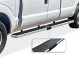 6-Inch iStep Wheel-to-Wheel Running Boards; Hairline Silver (99-16 F-350 Super Duty SuperCab w/ 8-Foot Bed)