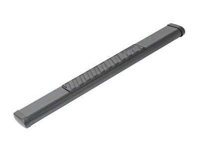 6-Inch Oval UltraBlack Tube Step Side Step Bars without Mounting Brackets; Textured Black (99-25 F-350 Super Duty Regular Cab)