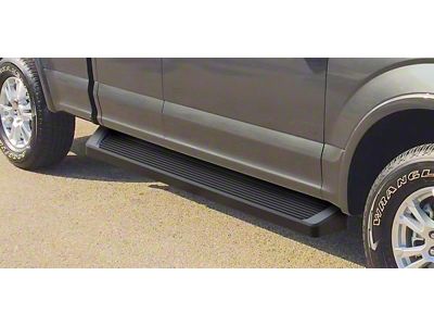 6-Inch iRunning Boards; Black (17-23 F-350 Super Duty SuperCab)