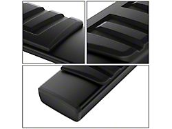 6-Inch Wide Flat Running Boards; Black (99-16 F-350 Super Duty SuperCrew)