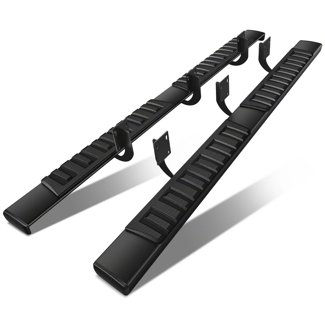 F-350 Super Duty 6-Inch Wide Flat Running Boards; Black (99-16 F