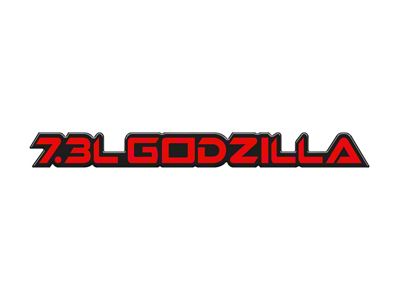 7.3L Godzilla Badge; Race Red (20-25 7.3L F-350 Super Duty)