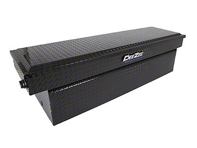 Dee Zee DZ8170LB Tool Box Red Label Crossover Low Profile; Single Lid Diamond Tread Black Gloss Powder Coated Aluminum 69 3 4 Inch Length X 20 Width 1