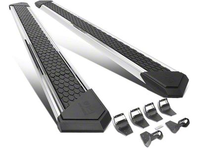 8-Inch Flat Step Bar Running Boards; Chrome (17-25 F-350 Super Duty SuperCrew)