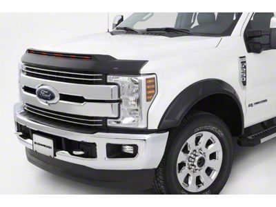 Aeroskin LightShield Pro Hood Protector; Black (17-22 F-350 Super Duty)