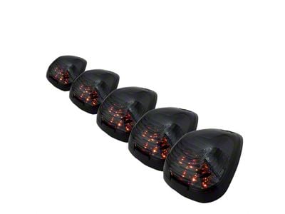 Amber LED Cab Roof Lights; Smoked (11-15 F-350 Super Duty)
