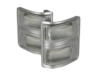 Amber LED Mirror Signal Lens; Clear (11-14 F-350 Super Duty)