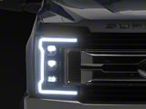 APEX Series Sequential Turn Signal Full LED Headlights; Black Housing; Clear Lens (17-19 F-350 Super Duty w/ Factory Halogen Headlights)