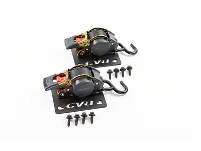 Auto-Retracting Bed Straps; Gold (17-25 F-350 Super Duty)