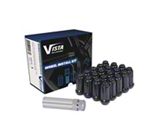 Black Acorn Spline Lug Nuts for Aftermarket Wheels; M14x1.5; Set of 32 (99-26 F-350 Super Duty)
