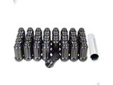 Black Chrome 6-Spline Lug Nut Kit; 14mm x 1.5; Set of 32 (04-26 F-350 Super Duty)