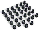 Black OE Style Lug Nuts for OEM Wheels; M14x1.5; Set of 32 (05-26 F-350 Super Duty)