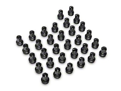 32 14X2.0 BLACK SPLINE LUG NUTS FITS FORD F250 F350 EXCURSION 8X170 BOLT PATTERN