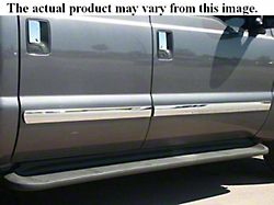 Body Molding Insert Trim Kit; Stainless Steel; 4-Piece (08-10 F-350 Super Duty SuperCrew w/ 6-3/4-Foot Bed)