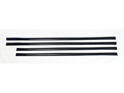 Body Side Moldings; Gloss Black (11-24 F-350 Super Duty)