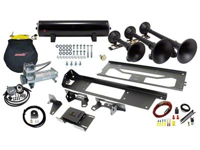 Direct Fit Onboard Air System and Model 730 Demon Triple Train Horn (17-22 F-350 Super Duty)
