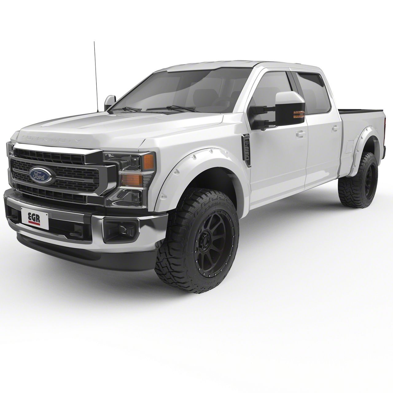 EGR F350 Super Duty BoltOn Style Fender Flares; Oxford White 793914