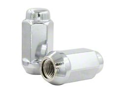 Bulge Chrome Acorn Lug Nut Kit; 14mm x 1.5; Set of 32 (05-25 F-350 Super Duty)
