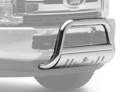 Bull Bar with Stainless Steel Skid Plate; Stainless Steel (17-25 F-350 Super Duty)