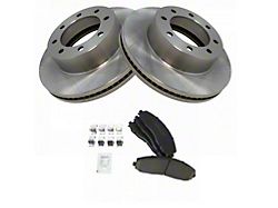 Ceramic 8-Lug Brake Rotor and Pad Kit; Front (13-19 4WD F-350 Super Duty)
