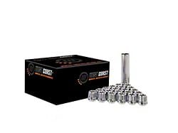 Chrome Open Acorn Spline Lug Nuts; M14x1.5; Set of 32 (05-25 F-350 Super Duty)