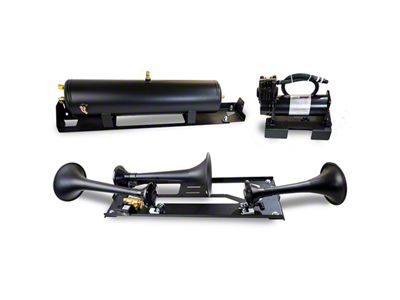 Direct Fit Onboard Air System and Model 730 Demon Triple Train Horn (23-25 F-350 Super Duty)