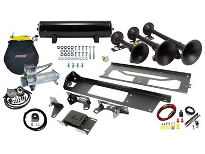 Direct Fit Onboard Air System and Model 730 Demon Triple Train Horn (17-22 F-350 Super Duty, Excluding Tremor)