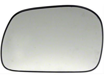 Door Mirror Glass; Non-Heated Plastic Backed; Left; Without Trailer Tow Package (11-16 F-350 Super Duty)
