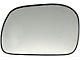 Door Mirror Glass; Non-Heated Plastic Backed; Left; Without Trailer Tow Package (11-16 F-350 Super Duty)