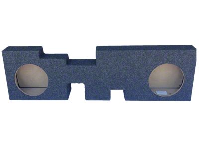 Dual 8-Inch Behind Seat Subwoofer Box; Carpeted (17-26 F-350 Super Duty)
