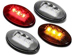 Dually LED Side Marker Lights; Clear (99-10 F-350 Super Duty DRW)
