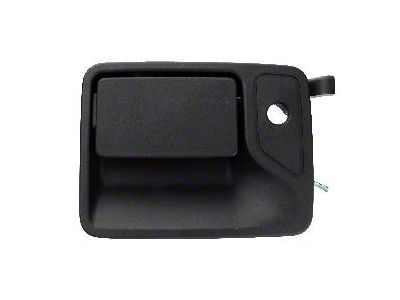 Exterior Door Handle; Front Driver Side; Textured Black (99-16 F-350 Super Duty)
