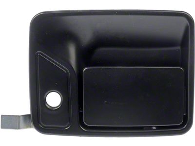 Exterior Door Handle; Front Left; Smooth Black; Paint to Match; Plastic (11-16 F-350 Super Duty)