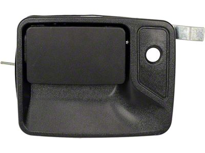 Exterior Door Handle; Front Left; Textured Black; Plastic (11-16 F-350 Super Duty)