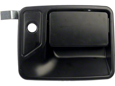 Exterior Door Handle; Front Right; Smooth Black; Paint to Match; Plastic (11-16 F-350 Super Duty)