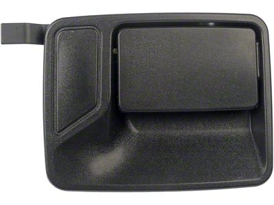 Exterior Door Handle; Front Right; Textured Black; Without Keyhole; Plastic (11-16 F-350 Super Duty SuperCrew)