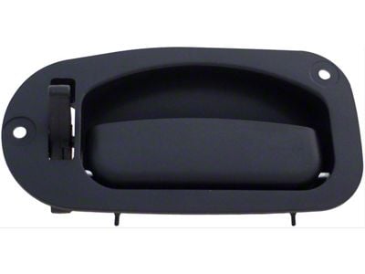 Exterior Door Handle; Rear Right; Textured Black; Plastic (11-16 F-350 Super Duty SuperCab)