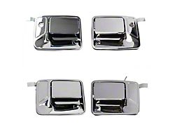 Exterior Door Handles; Front and Rear; Chrome (11-16 F-350 Super Duty SuperCrew)