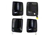 Exterior Door Handles; Front and Rear; Paint to Match Black (11-16 F-350 Super Duty SuperCrew)