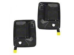 Exterior Door Handles; Front; Paint to Match Black (11-16 F-350 Super Duty)